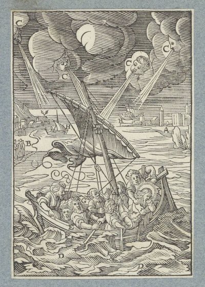 Celile Denizi'nde Fırtına by Christoffel van Sichem (II)