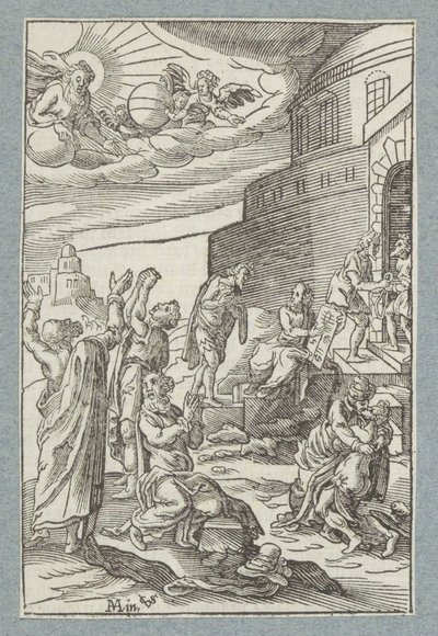 Borçlarımızı bağışla, biz de bize borçlu olanları bağışladık. by Christoffel van Sichem (II)