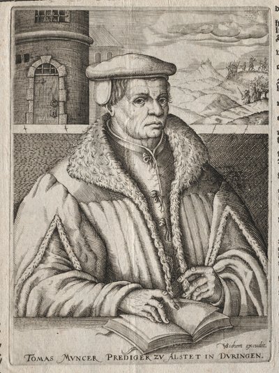 Thomas Munzer'in Portresi by Christoffel van Sichem