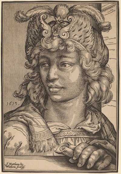 Genç Bir Adamın Büstü by Christoffel van Sichem I after Jacob Matham