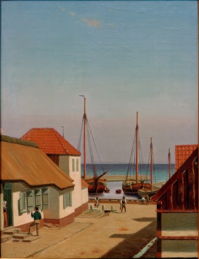 Dragoer limanı by Christoffer Wilhelm Eckersberg