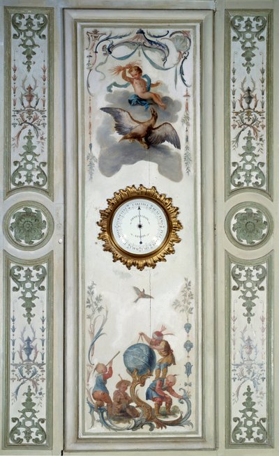 Barometre ve chinoiserie ile Chateau de Champs sur Marne
