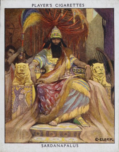 Sardanapalus (renkli taş) by Christopher (after) Clark