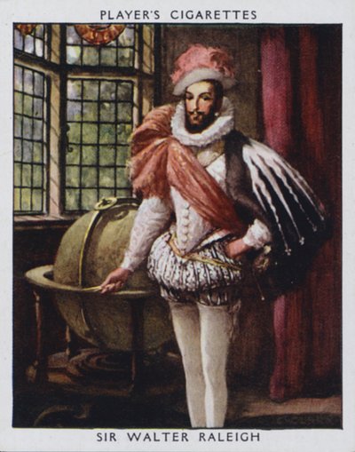 Sir Walter Raleigh (renkli taş) by Christopher (after) Clark