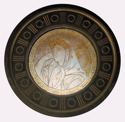 Gece, 1870 dolayları (vitray) by Christopher Dresser