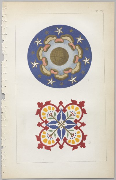 Dekoratif tasarım sanatı : çiçeklerin açıldığı günün saatlerini gösteren bir ek ile Day & Son, Londra, 1862 tarafından yayınlanmıştır. by Christopher Dresser