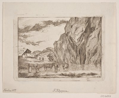 Dağ manzarası by Christopher Friederich Köppen