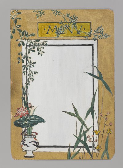 Bambulu Menü (kağıt üzerinde wc) by Christopher Grant La Farge