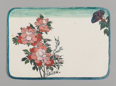 Krizantem ve Sabah Zambağı ile Küçük Kart, yaklaşık 1880. Suluboya by Christopher Grant La Farge
