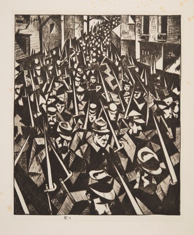 Bir Şafak, 1914, pub. 1915. by Christopher Richard Wynne Nevinson