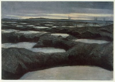 Cephedeki İngiliz Sanatçılardan Bir İtiş Sonrası, Batı Cephesinin Devamı, 1918 by Christopher Richard Wynne Nevinson