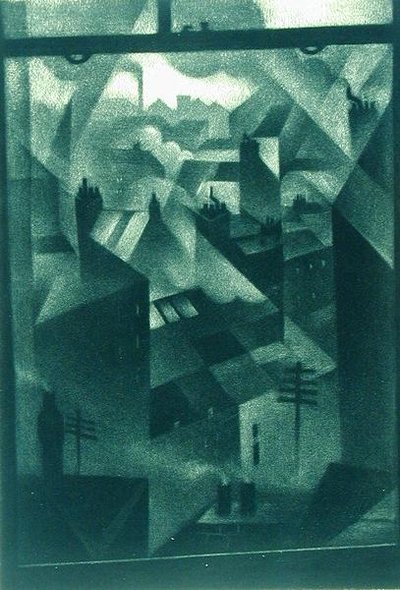 Bir Ofis Penceresinden by Christopher Richard Wynne Nevinson