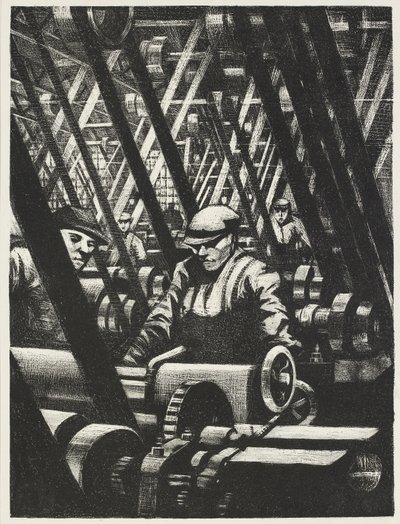 Motoru Yapmak, 1917 by Christopher Richard Wynne Nevinson