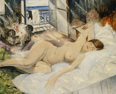 Bir Yatakta Çıplak, Güney Fransa, by Christopher Richard Wynne Nevinson