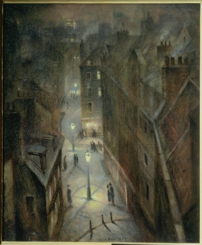 Soho Alacakaranlık, c.1924 by Christopher Richard Wynne Nevinson