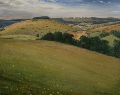 Downs'ta Yaz, 1946 by Christopher Richard Wynne Nevinson