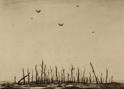lanetli ağaç by Christopher Richard Wynne Nevinson