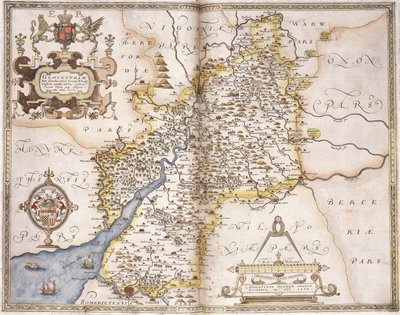 Gloucester (shire), 1579 by Christopher Saxton