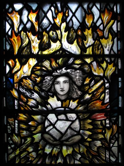 Başmelek Aziz Uriel, Canterbury Katedrali by Christopher Whall