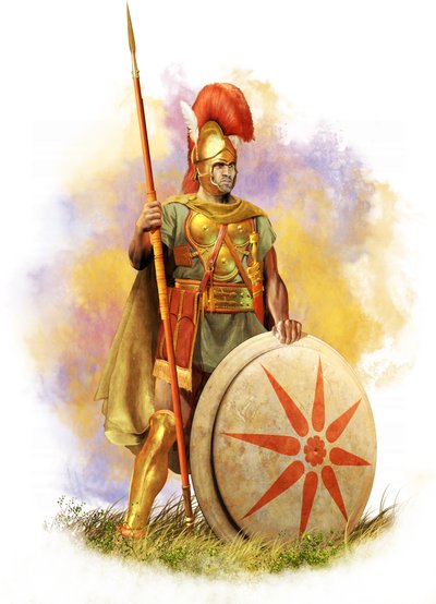 Samnite Hoplite, MÖ 3. Yüzyıl, Antik İtalya, 2021 (digitalbrush, 3d cgi) by Christos Giannopolous