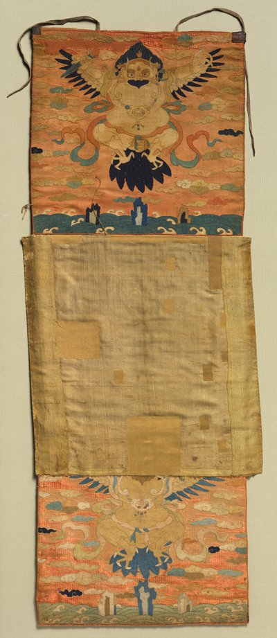 Garuda ile Vajrapani İşlemeli Dağ by Chöying Dorjé, the Tenth Black Hat Karmapa (Tibetan
