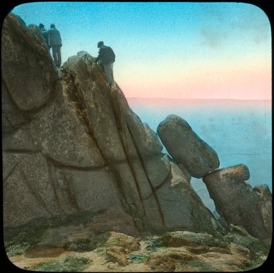 Treen, Cornwall yakınlarındaki Logan Kayası