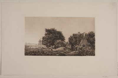 Değirmen ile manzara by Cilius Johannes Konrad Andersen