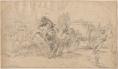 Kaçak Araba by Circle of Eugène Delacroix