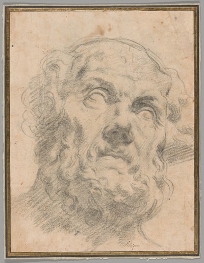 Yaşlı Bir Adamın Başı, muhtemelen Seneca by Circle of Peter Paul Rubens
