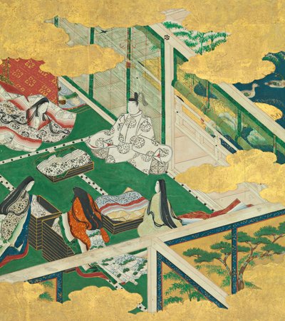 Güzel Bir Garland Tamakazura, 17. yüzyıl. by Circle of Tosa Mitsuyoshi
