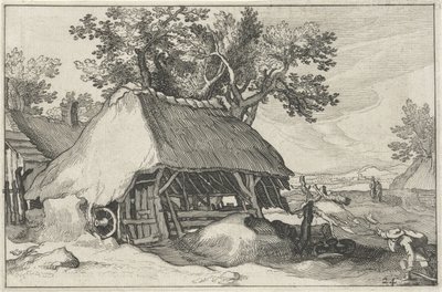 Çiftlik Çiftlikleri olan manzaralar (dizi başlığı) by Claes Jansz. Visscher (II)