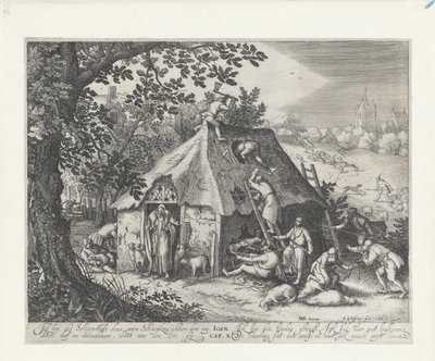 koyun ağılında İsa by Claes Jansz. Visscher (II)