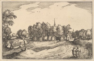 Bir Manastır, Brabant Dükalığı Eyaleti ve Kasabasından 13 numaralı levha, yaklaşık. 1610 by Claes Jansz Visscher
