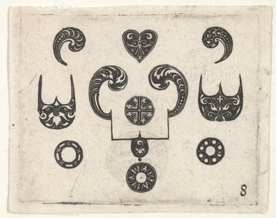 Çeşitli Motifli Kara İş Baskısı, yak. 1620. by Claes Jansz Visscher