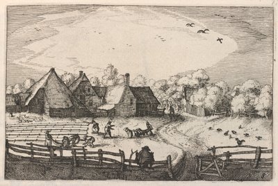 Bulunan Blekerye aededuyne (Çiftlikler ve Ağartma Tarlaları) by Claes Jansz Visscher