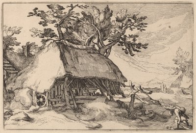 bir ahır by Claes Jansz Visscher after Abraham Bloemaert after Boëtius Adams Bolswert