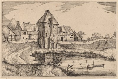 Gölet by Claes Jansz Visscher after Johannes van Doetechum, the Elder after Lucas