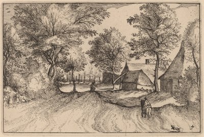 Köy Yolu by Claes Jansz Visscher after Johannes van Doetechum, the Elder after Lucas