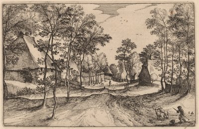 Köy Yolu by Claes Jansz Visscher after Johannes van Doetechum, the Elder after Lucas