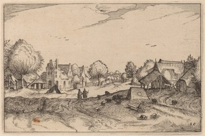 Köy Yolu by Claes Jansz Visscher after Johannes van Doetechum, the Elder after Lucas