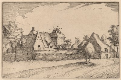 duvarlı çiftlik by Claes Jansz Visscher after Johannes van Doetechum, the Elder after Lucas