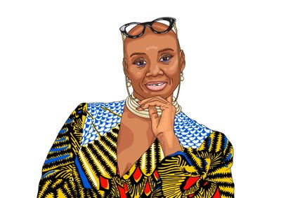 Andi Oliver, 2022 (dijital) by Claire Huntley