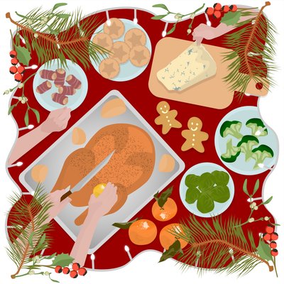 şenlikli yemek by Claire Huntley