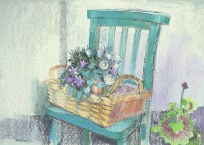 Campanulas ve Papatyalar by Claire Spencer