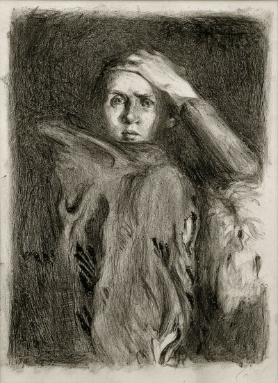 Destekli kol / titreme ile otoportre by Clara Siewert
