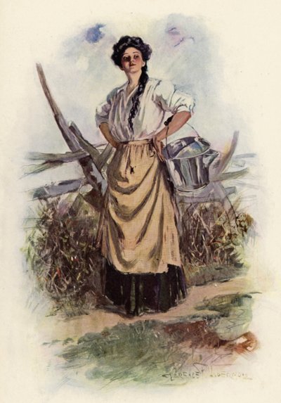 Güzel Hizmetçim nereye gidiyorsun (renkli taş) by Clarence F. Underwood