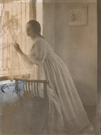 Pencerede, 1896. by Clarence H. White
