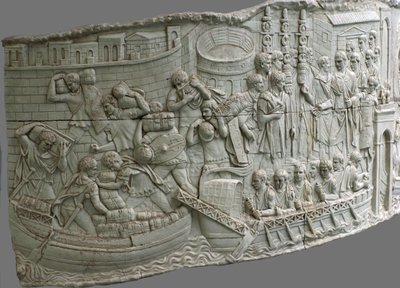 Roma kadırgaları. Trajan Sütunu