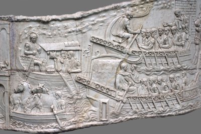 Roma kadırgaları. Trajan Sütunu