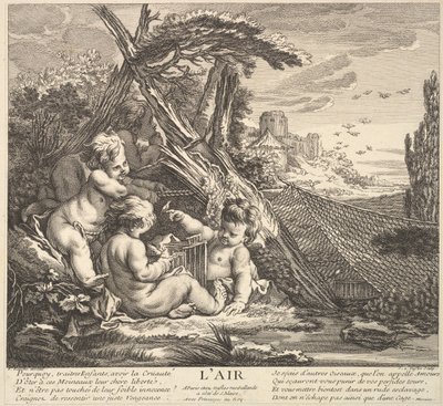 Hava, 18. yüzyıl. by Claude Augustin Duflos